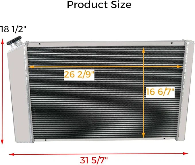 Chevy 4 Core Aluminum Radiator