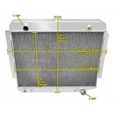 Penjualan Pabrik Aksesoris Mobil Sistem Pendingin Semua Radiator Mobil Aluminium Untuk Dodge